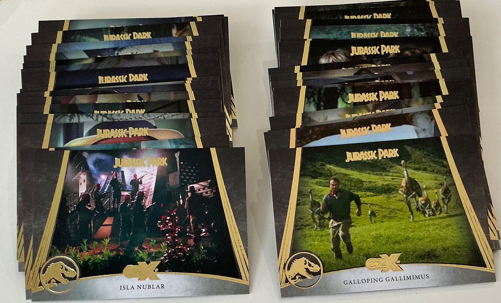 2026 Cryptozoic Jurassic Park Complete Card Set #1-54 Gold
