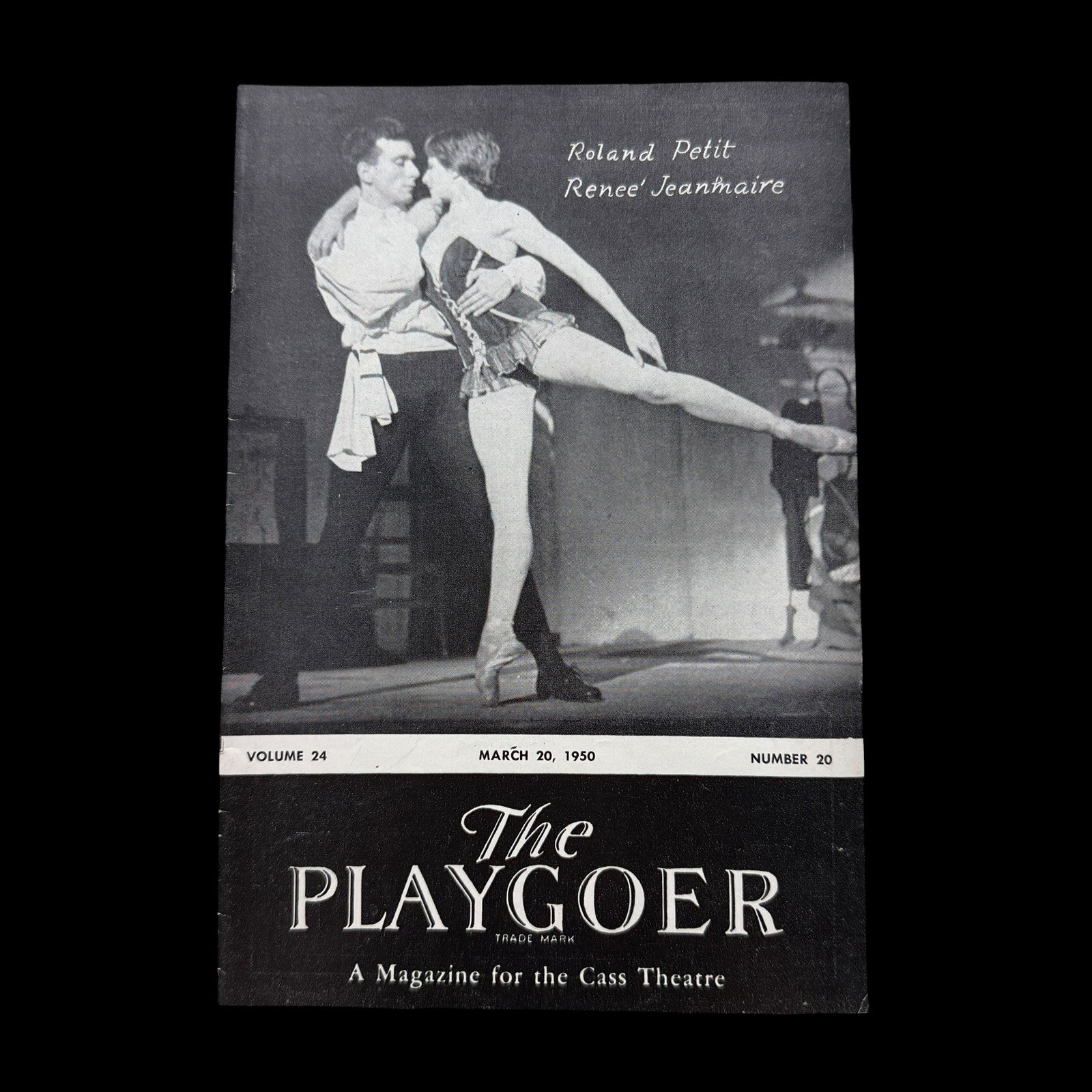 1950 Roland Petit Les Ballets de Paris Cass Theatre Detroit Playgoer Program