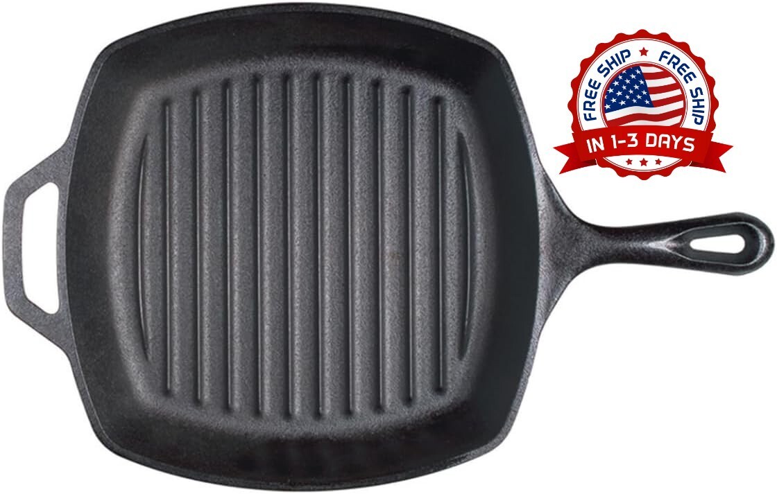 Sarten Círculo De Hierro Fundido De Previamente Curado Multipropósito 10.5 In US Sarten Círculo De Hierro Fundido De Previamente Curado Multipropósito 10.5 In US