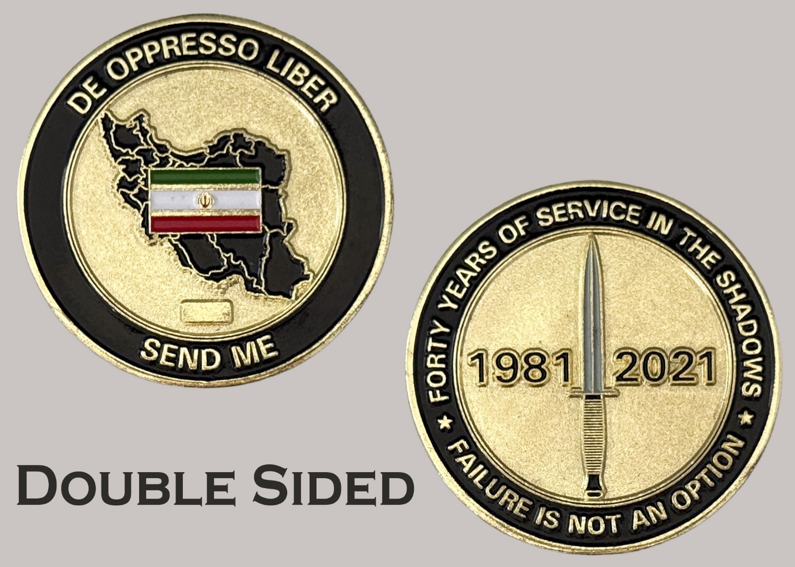 1981-2021 Iran 40 Years Shadow Service Challenge Coin  J#25