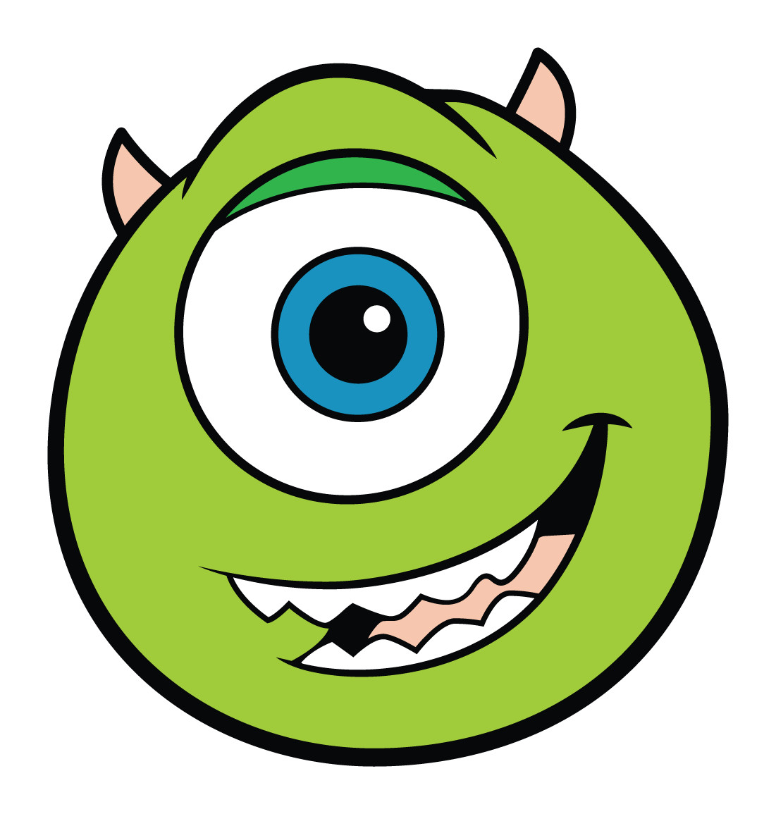 Monsters Inc Cartoon Mike Wazowski Sticker / 10 Sizes with TRACKING 