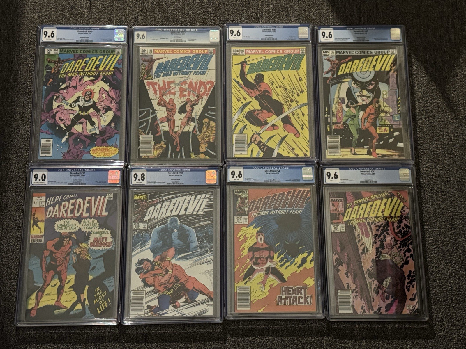 DAREDEVIL CGC NEWSSTAND LOT KINGPIN BULLSEYE ELEKTRA MILLER ROMITA MAZZUCCELLI