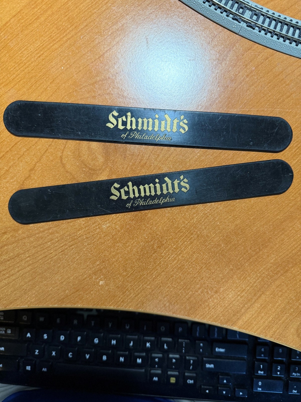 Schmidt\'s Beer Foam Scraper, 1950s Era. Schmidt\'s Beer Foam Scraper, 1950s Era.
