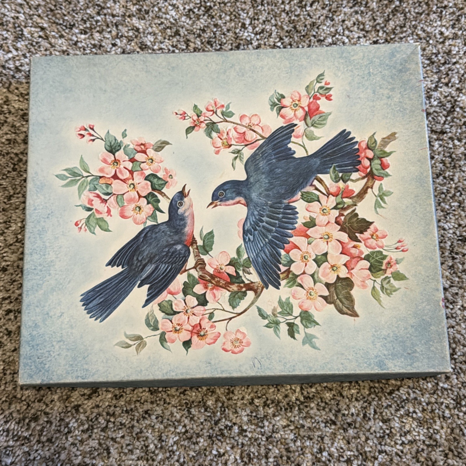 Pair of EMPTY Vintage Greeting Card Boxes/ Vintage Gift Box