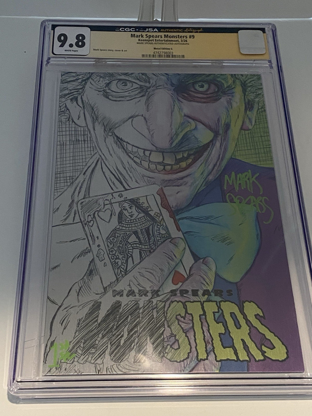 Mark Spears Monsters #9 Metal Megacon Excl. CGC9.8 Signed 1st Sig. Print Run 10
