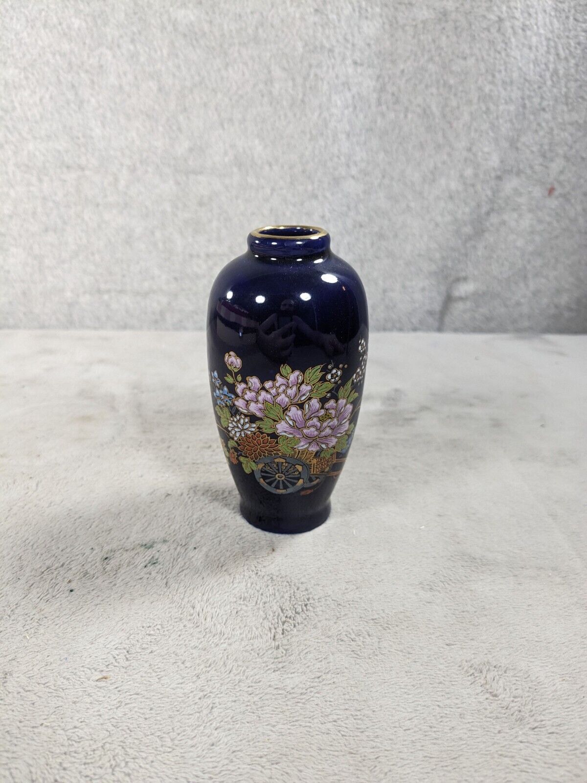 OMC Cobalt Blue Vase 4.25\