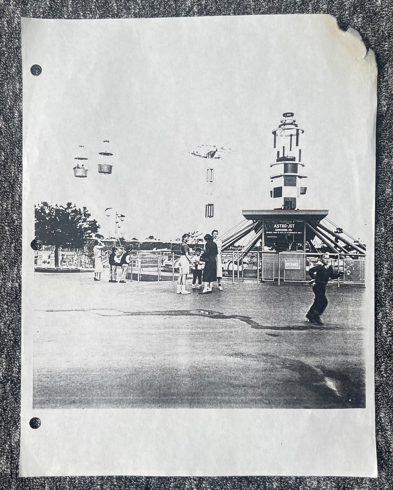 ASTRO-JET & SKYWAY 1950s TOMORROWLAND Disneyland VINTAGE 1990s PHOTOCOPY