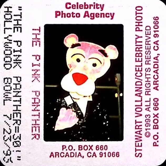 Vtg 1993 Pink Panther Hollywood Bowl Celebrity Photo Slide 35MM Animation Color