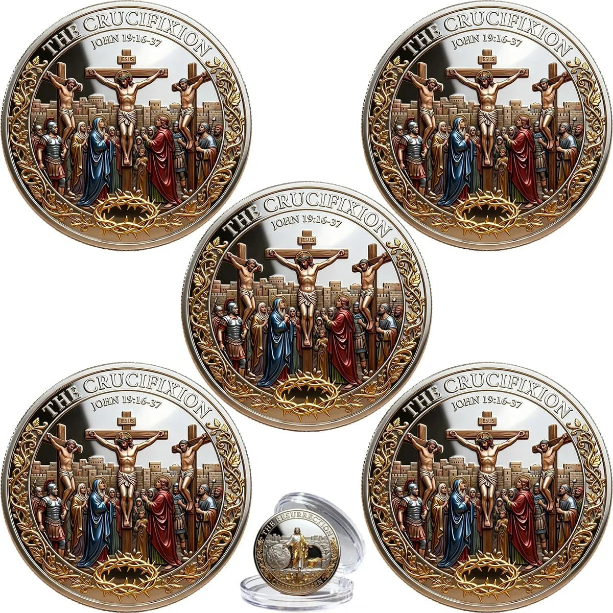 The Crucifixion of Jesus Christ Commemorative Coin, Jesus Christian Challenge Co