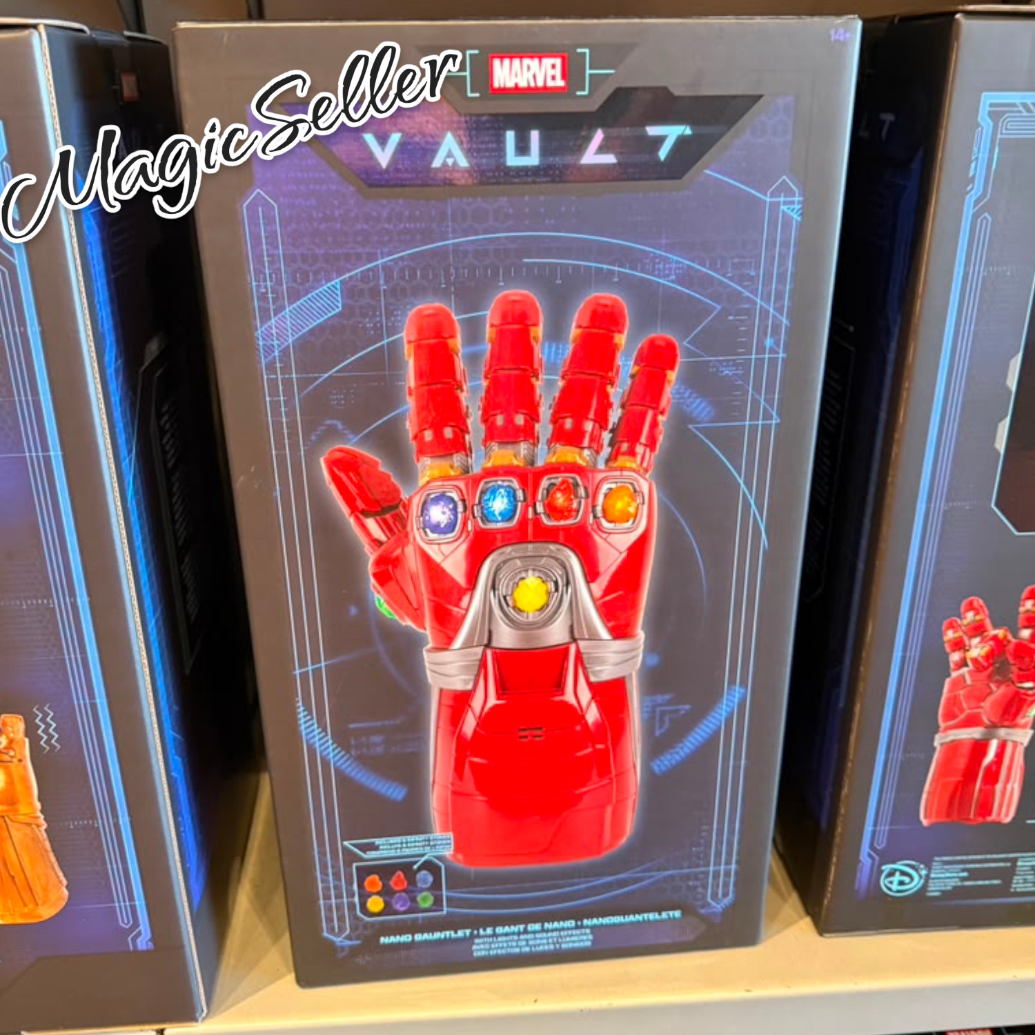 NEW Disney Parks Avengers Vault Iron Man Nano Infinity Gauntlet  w/Stones