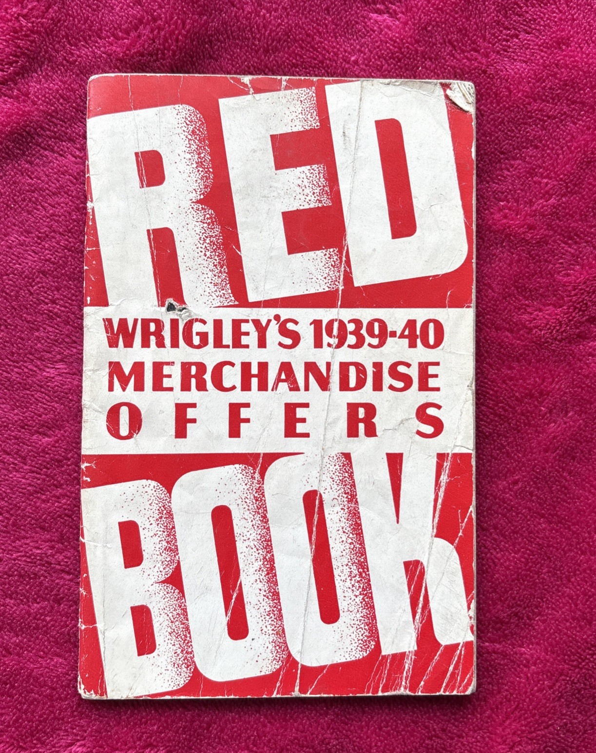 Wrigley's Merchandise Offers Red Book Booklet Equipment 48 Pages 1939-40 Wm