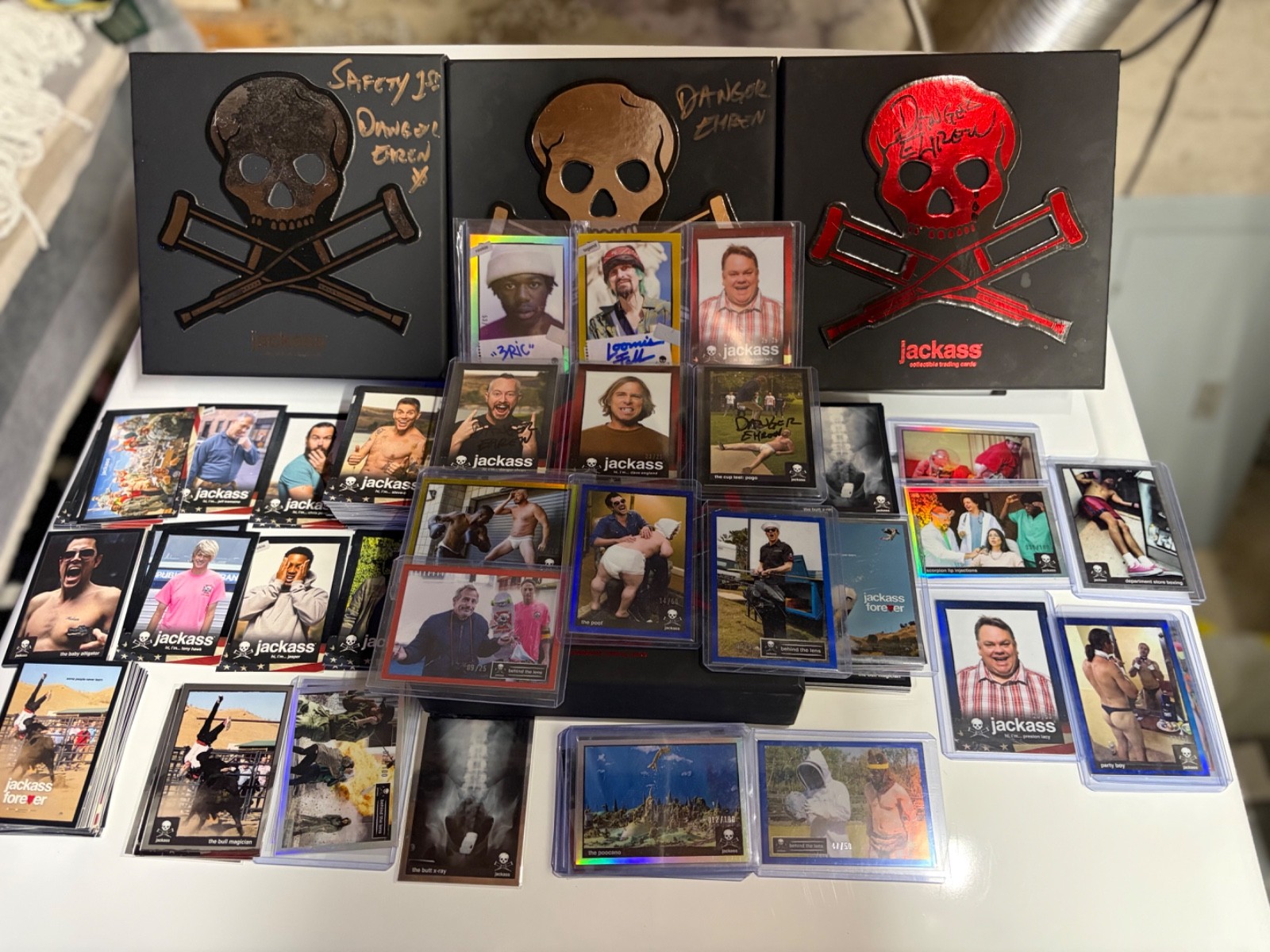 2022 ZEROCOOL JACKASS CARDS RARE. AUTO GRAPH CARDS AND BOXES