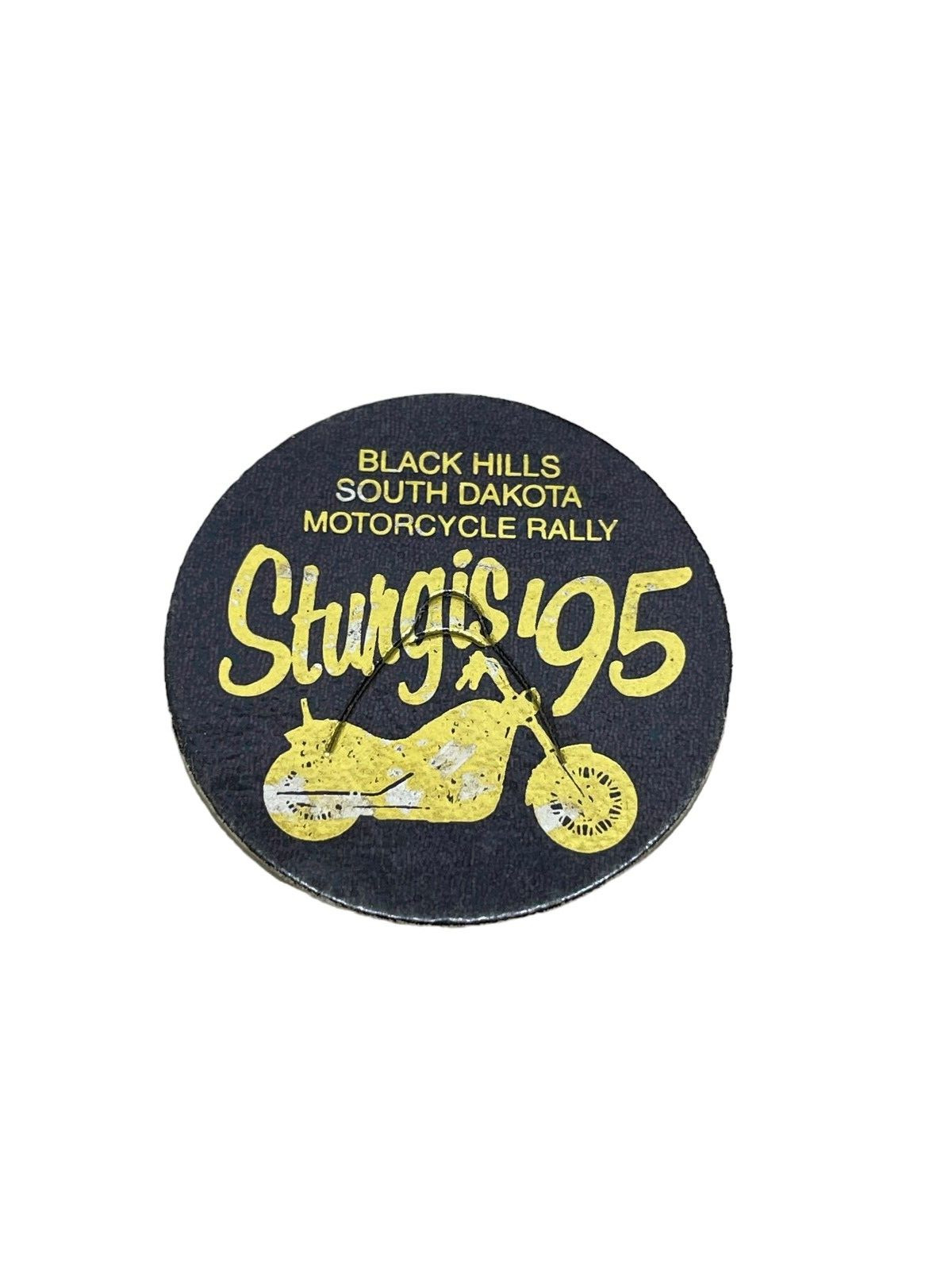 Vintage 1995 Black Hills South Dakota Motorcycle Rally Pog Milk Cap