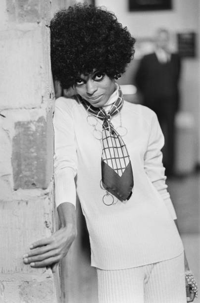 Diana Ross of the Supremes pictured at the Press Reception for- 1968 Old Photo 1