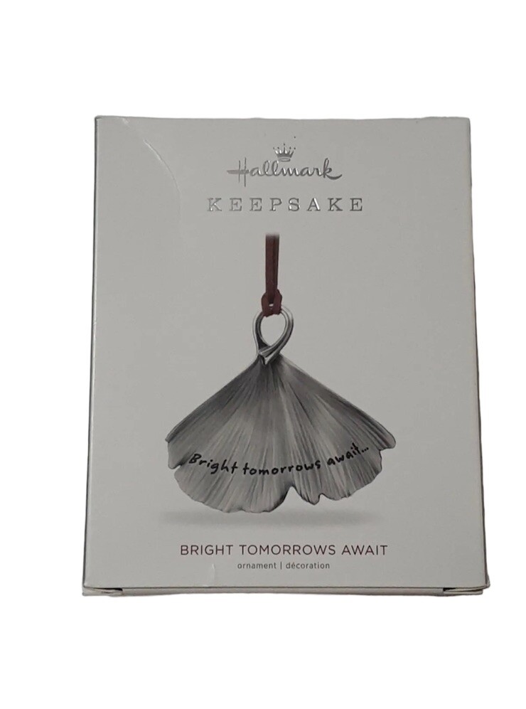 Hallmark Keepsake Christmas Tree Oranment Bright Tomorrows Await Silver Retired