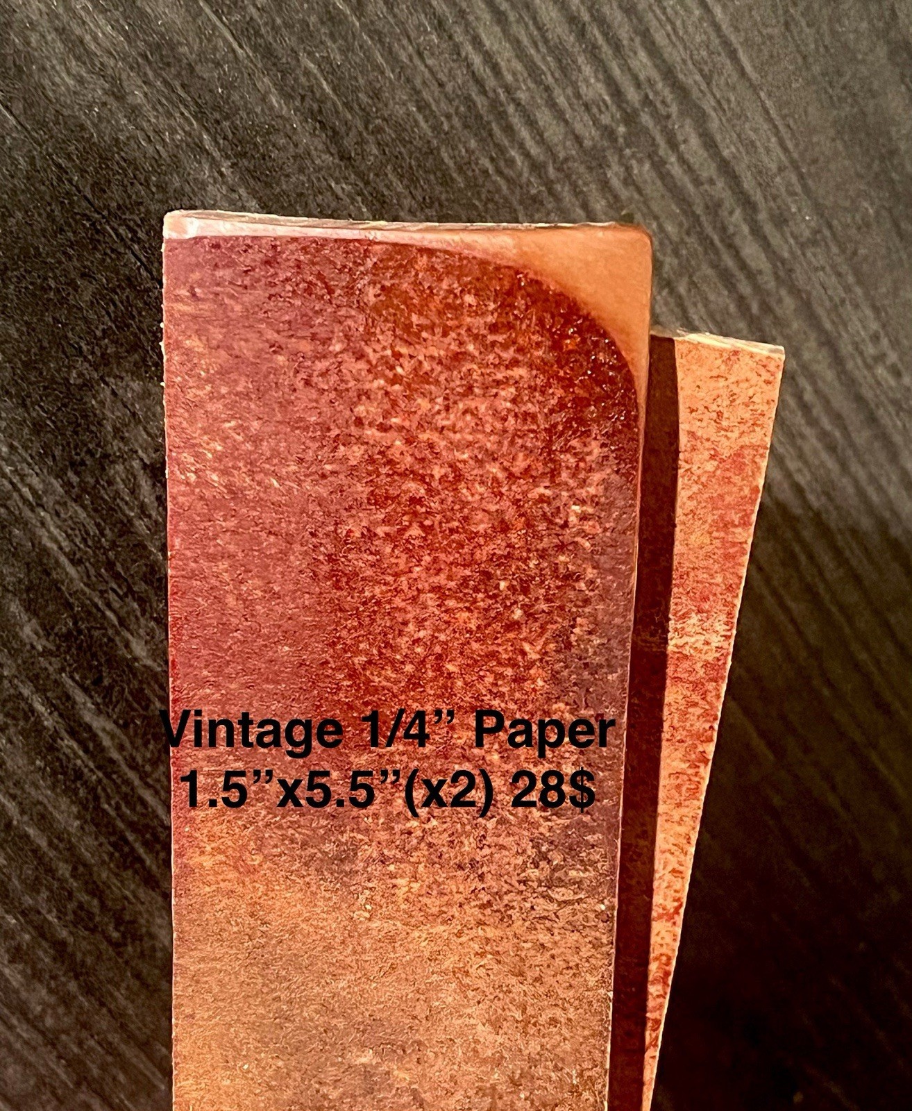 Vintage Paper Micarta Scales