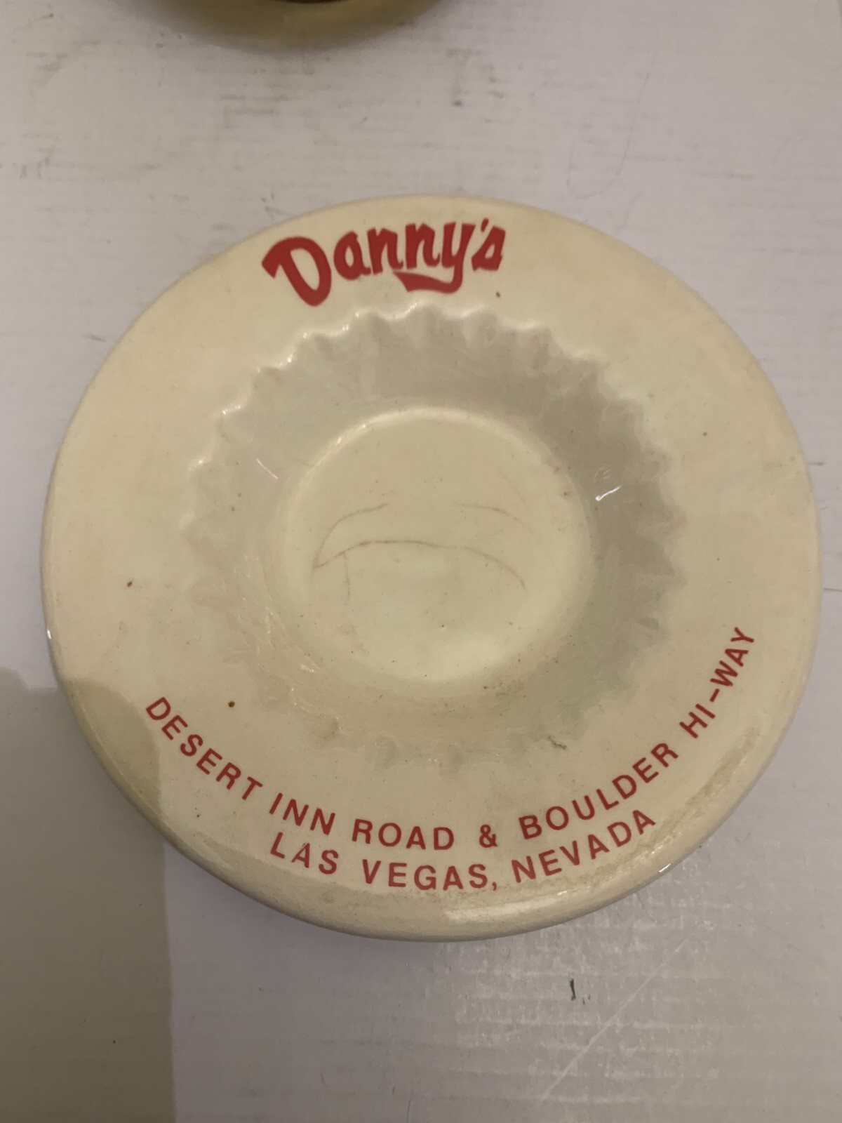 Vintage Danny's Desert Inn Road Las Vegas Nevada Ceramic Ashtray