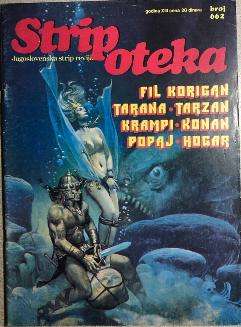 STRIPOTEKA #662 Croatian comics magazine (1981) Conan Tarzan VG+