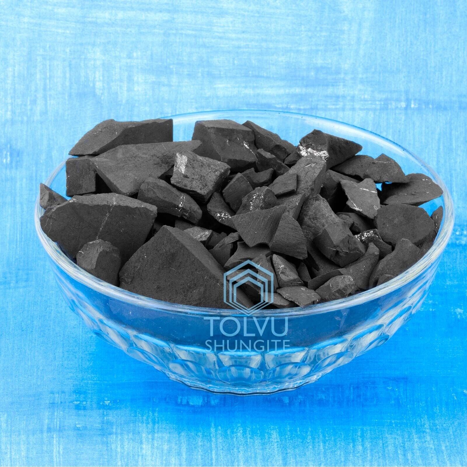 Raw Shungite stones for water purification Authentic black shungite Tolvu