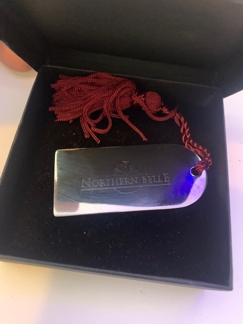 Official Northern Belle Luxury Silver Plated Tassel Bookmark - VSOE Boxed Rare