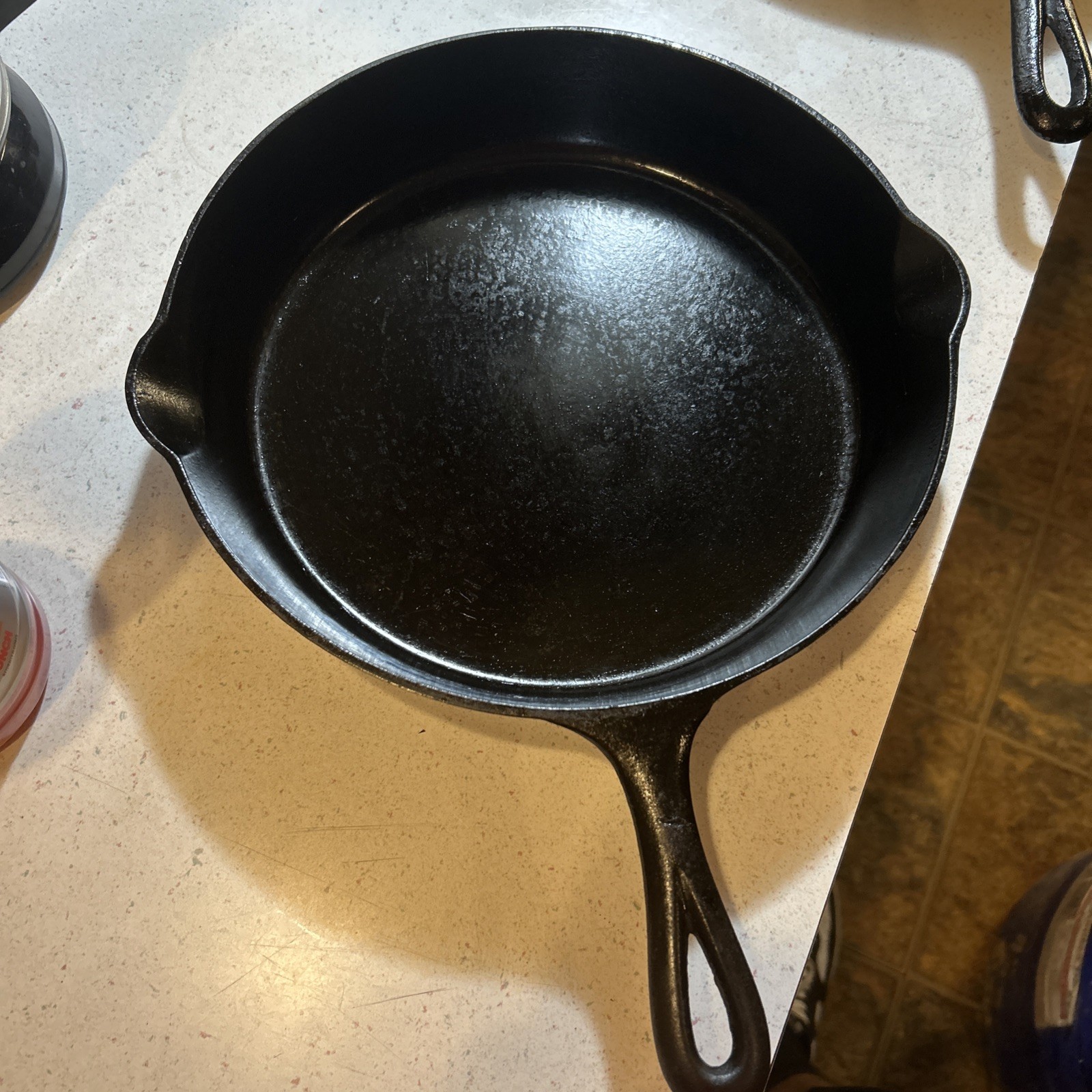 Antique (1906-1912) Griswold No. 10 Slant Logo Erie 716 B Cast Iron Skillet