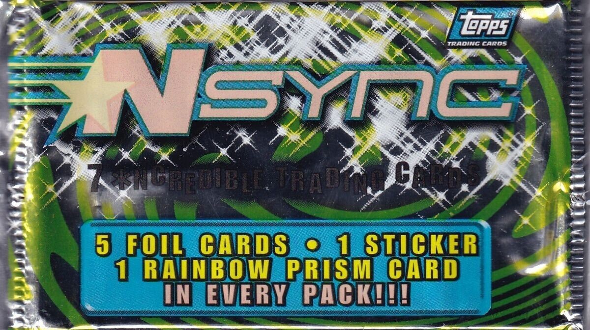 Vintage 2000 NSYNC 7 Ncredible Trading Cards Topps New In Package Sealed