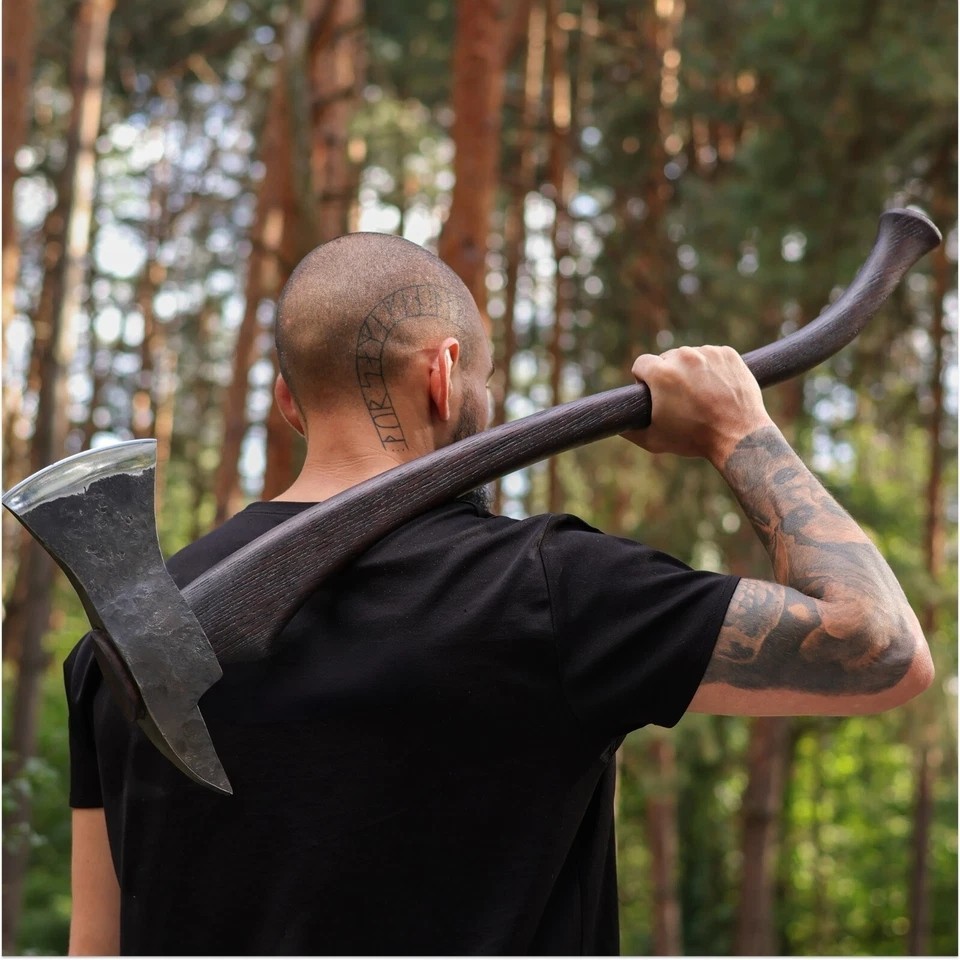 Firemans axe Hand forged Firefighter axe tool 6.7 lb High carbon steel