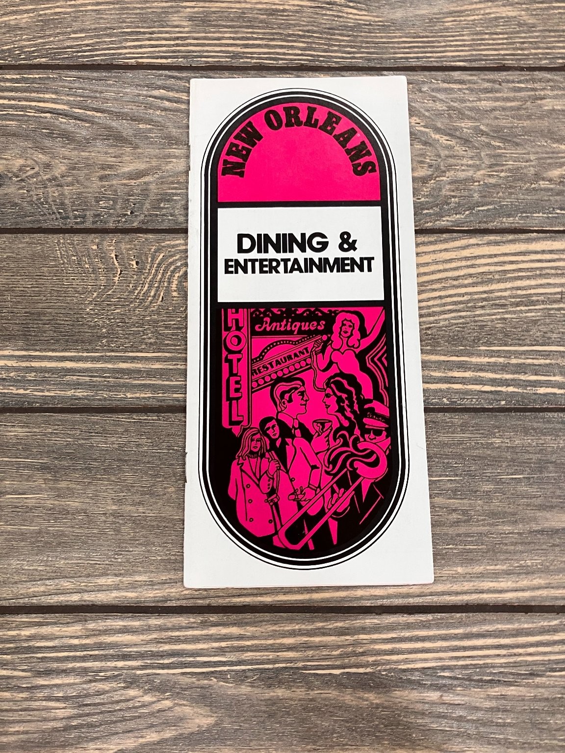 Vintage New Orleans Dining Entertainment Tourist Brochure Pamphlet