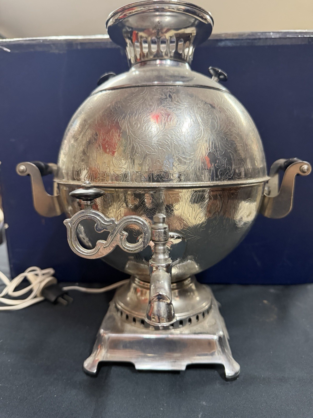 Vintage 1990 Soviet USSR Electric Russian Samovar 3L \