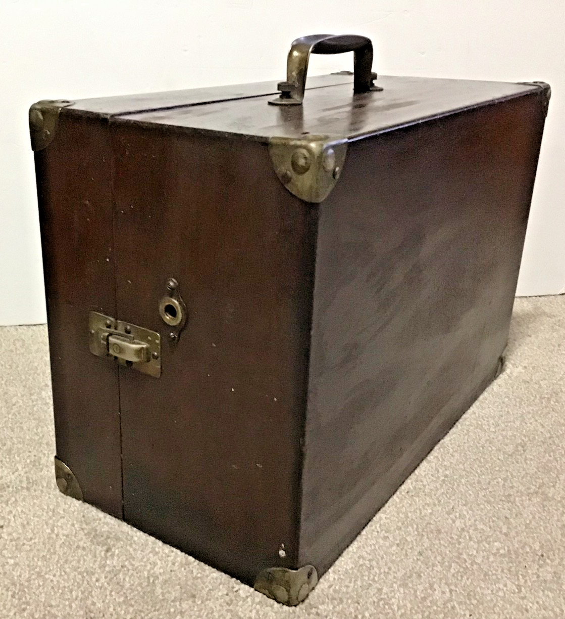 1921 Victor Victrola VV-50 Portable SUITCASE style Phonograph Wooden Case EX
