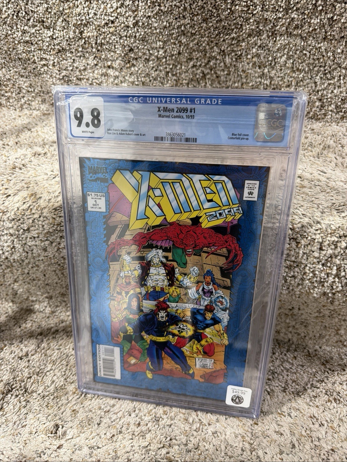 X-Men 2099 # 1 CGC 9.8 NM/MT WP RARE Newsstand 1st Appearance & Origin 1993