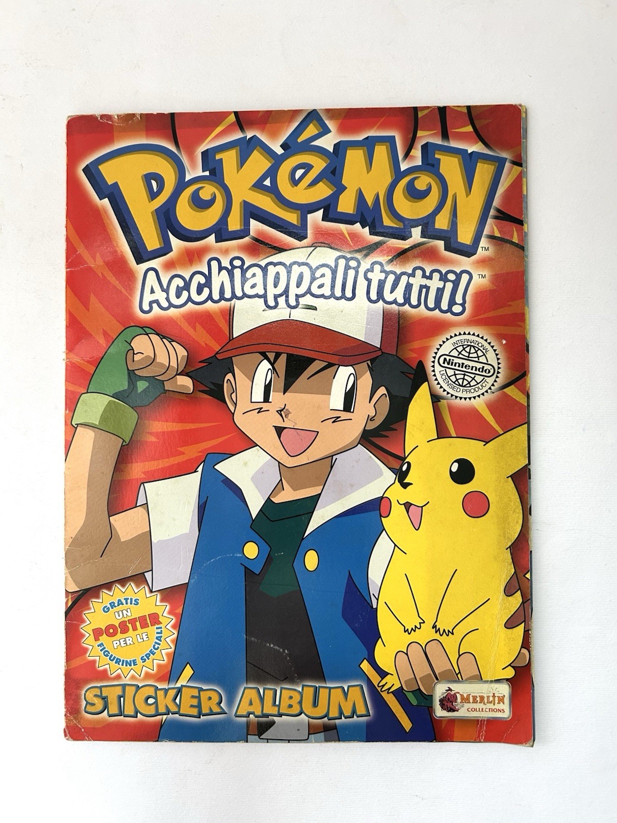 Pokemon Merlin Vintage 90s Glitter Album Mew Charizard Pikachu