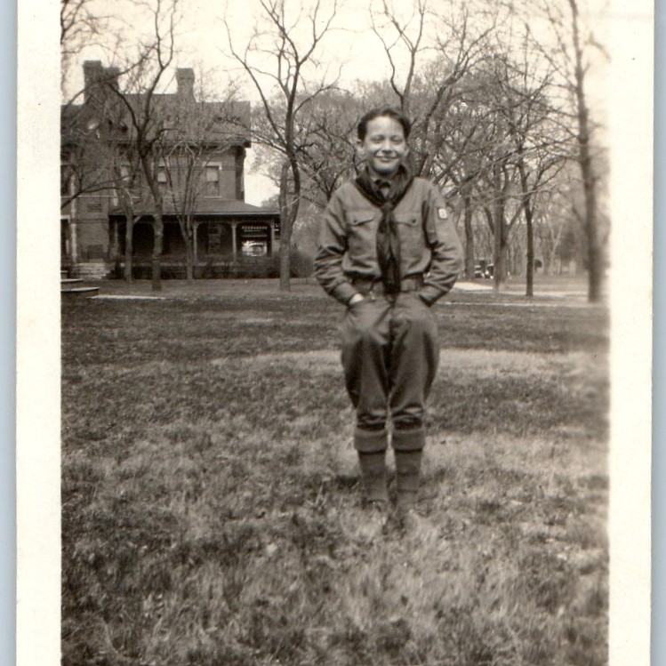Vtg 1927 Topeka, KS Boy Scout Allan deLay Future Oregonian Photographer Uniform