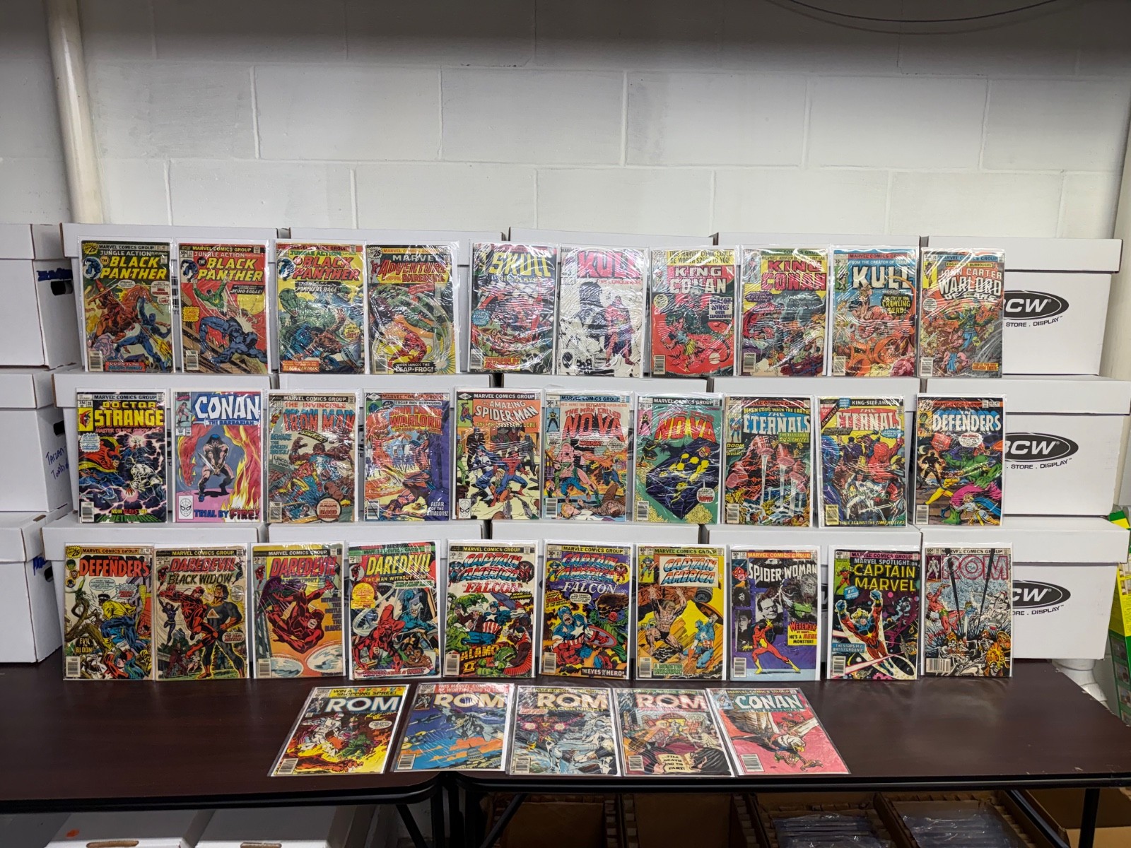 Bronze Age Marvel Lot 35 Jungle Action Black Panther Conan Kull ROM Spider-man