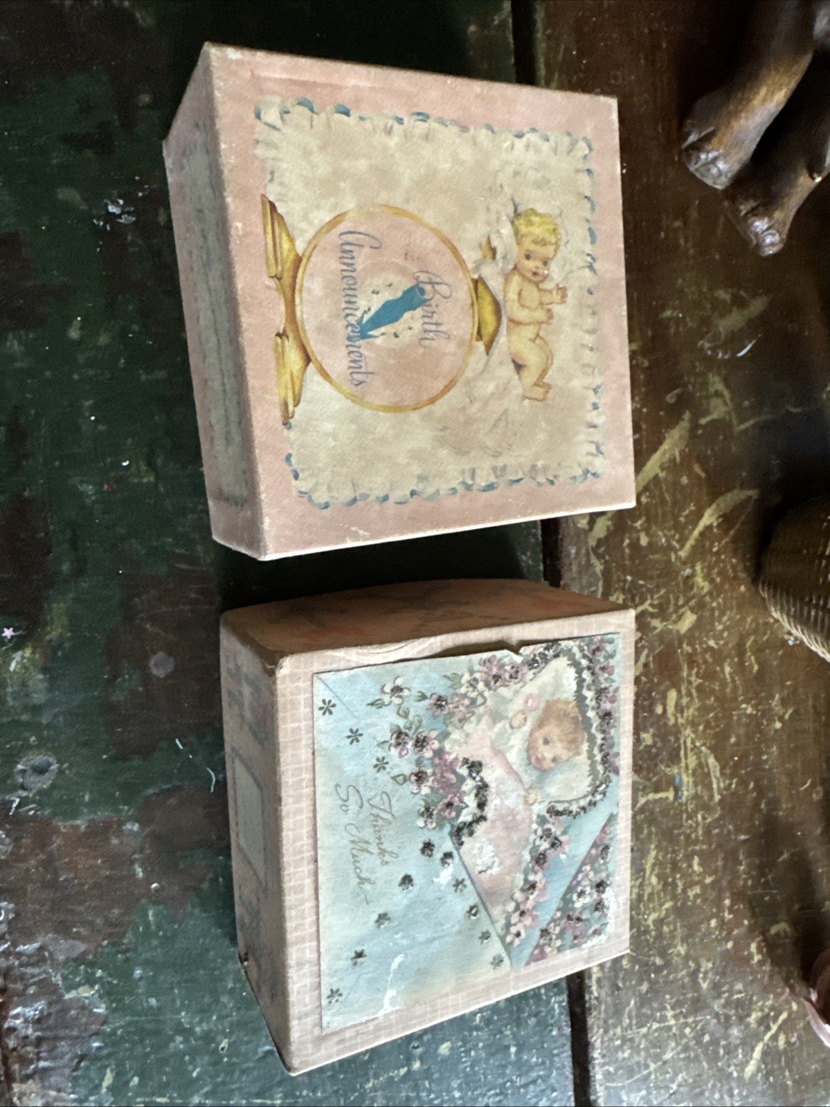 1940s Full Boxes Birth Announcements & Thank You Cards 20 Each