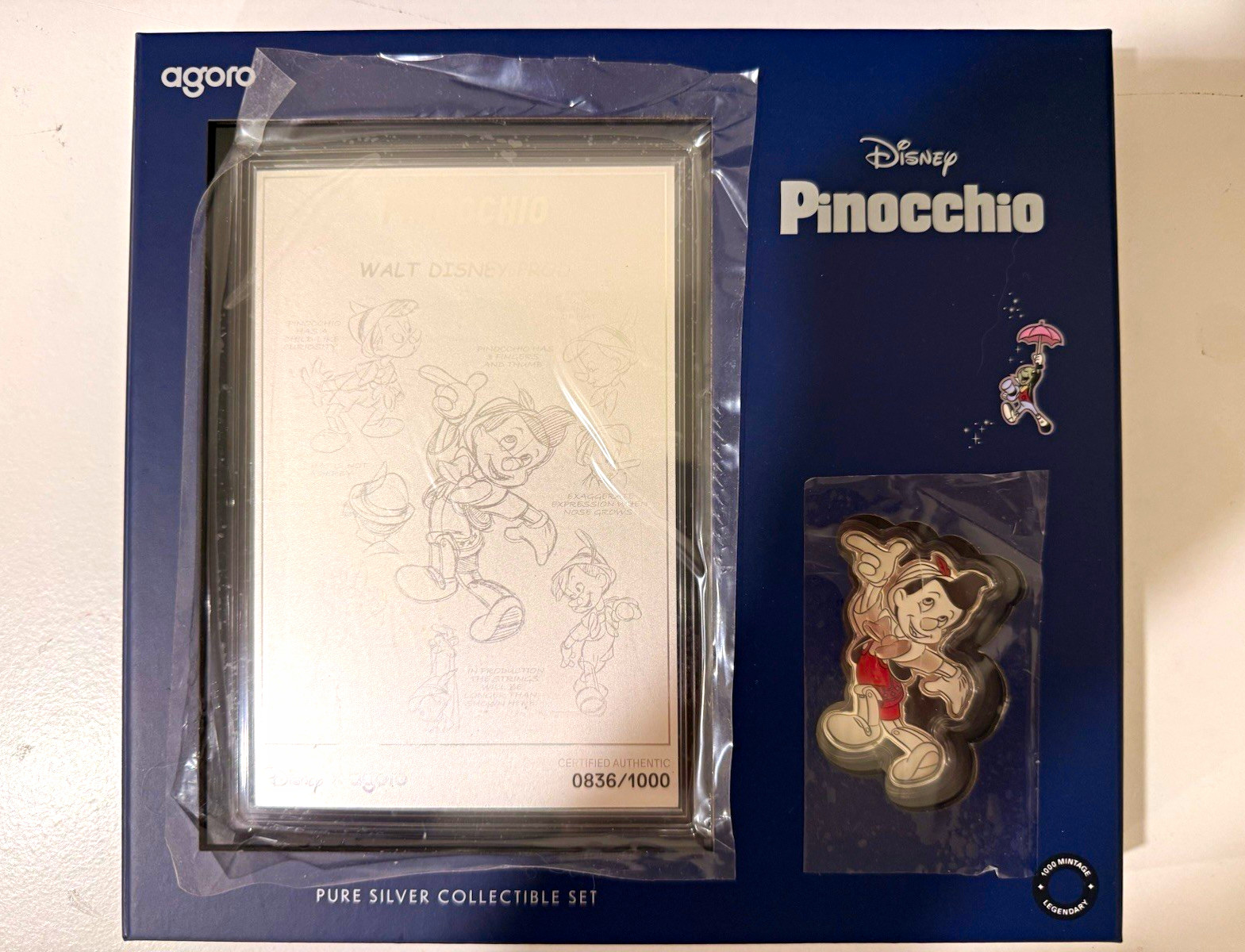 Agoro Disney x Agoro Pinocchio Pure Silver Collectible Set 2026