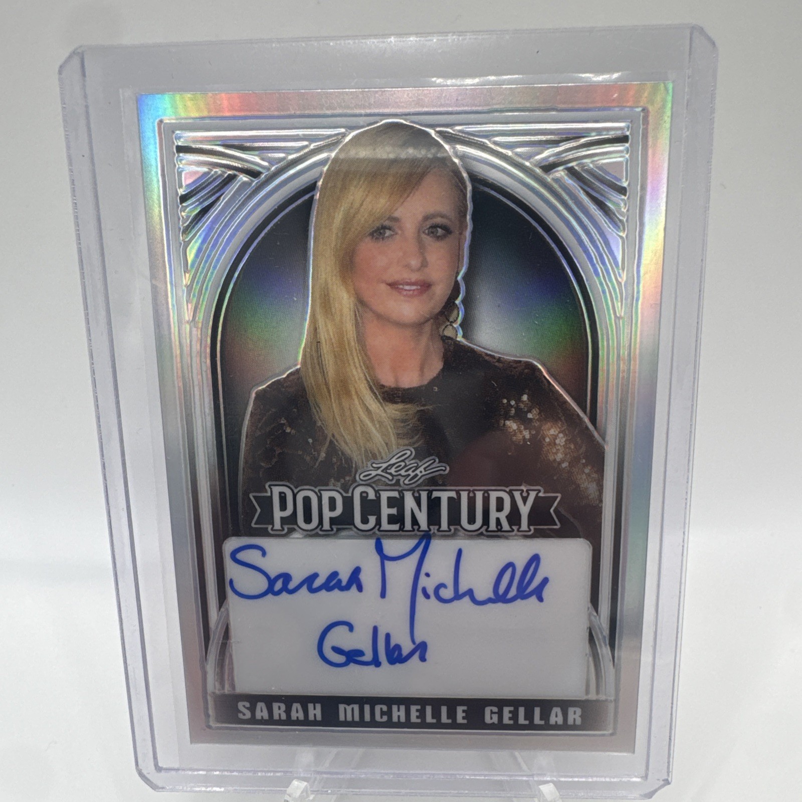 SARAH MICHELLE GELLAR 2025 LEAF METAL POP CENTURY ON CARD AUTO /500