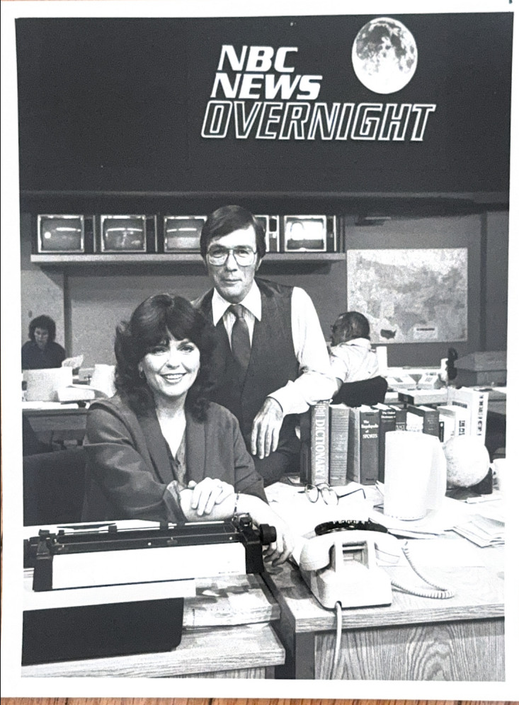 Vintage 1982 NBC News Overnight Press Photo Linda Ellerbee Lloyd Dobyns