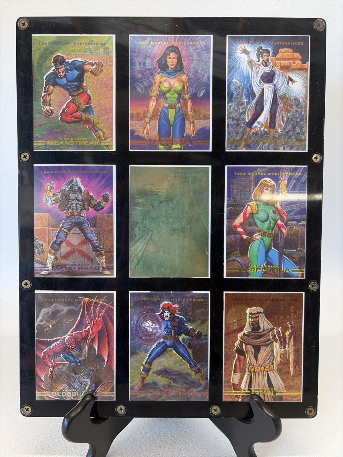 1993 MARVEL MASTERPIECES DYNA-ETCH X-MEN 2099 FOIL 8 CARD INSERT CHASE SET+Hulk 1993 MARVEL MASTERPIECES DYNA-ETCH X-MEN 2099 FOIL 8 CARD INSERT CHASE SET+Hulk
