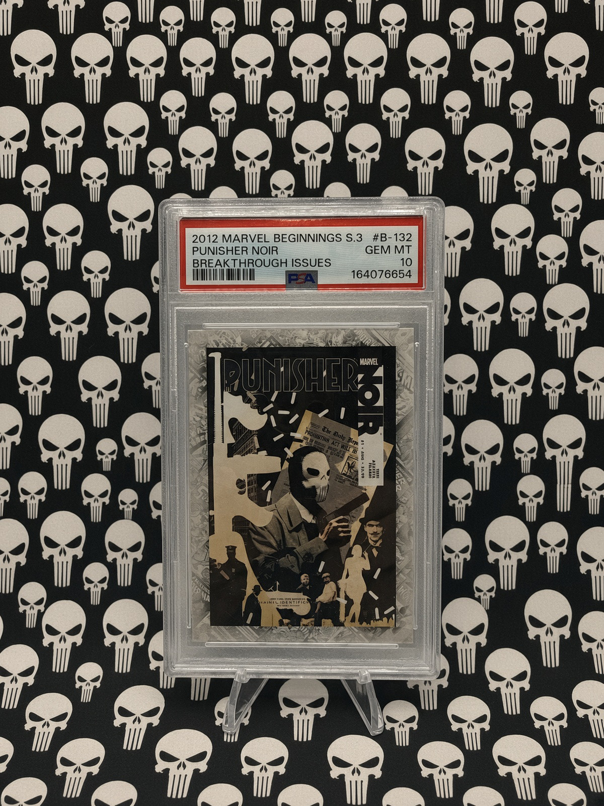 2012 Marvel Beginnings S3 Breakthrough Issues #B-132 Punisher Noir PSA 10 Gem