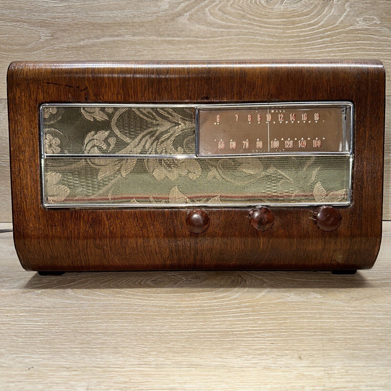 Detrola? GLF? Vintage Rare Tube Shortwave Radio Wood Case Old Radio 1940's Works