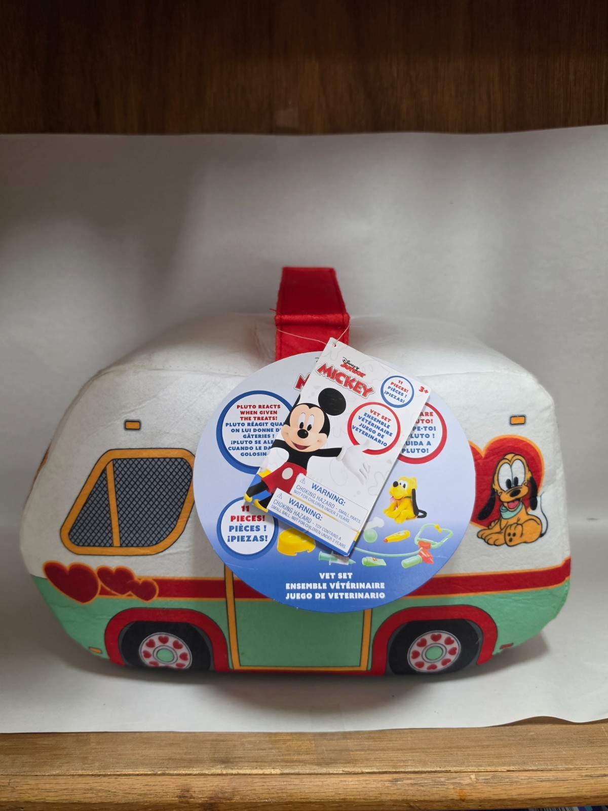 Title: Disney Junior Mickey Mouse & Friends Vet Set Camper Plush Carrier Pet Car Title: Disney Junior Mickey Mouse & Friends Vet Set Camper Plush Carrier Pet Car