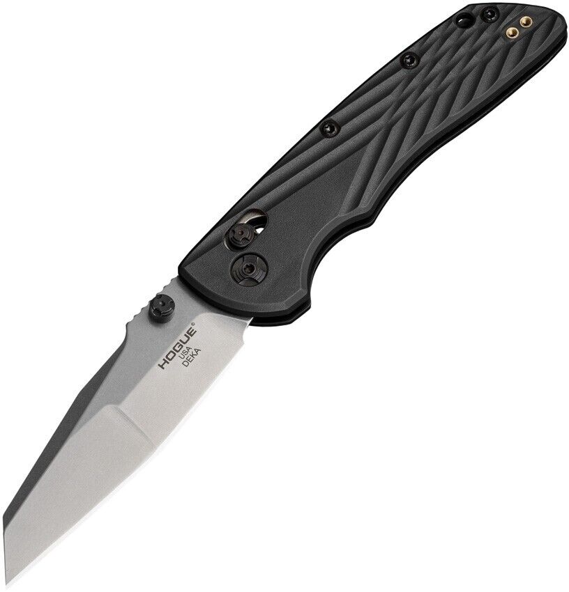 Hogue Deka ABLE Folding Knife 3.25 CPM MagnaCut Steel Blade Black Polymer Handle