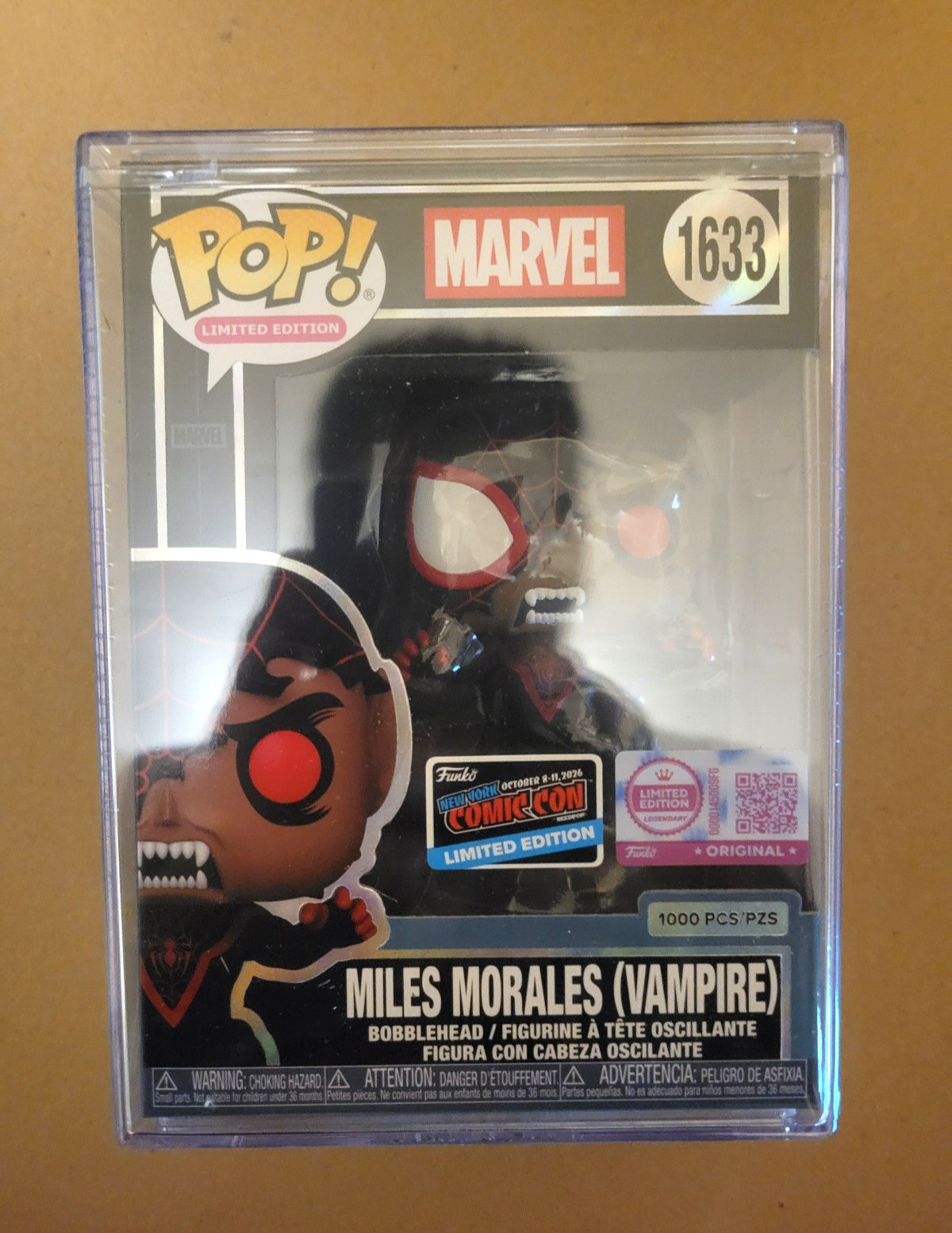 NYCC 2026 Funko Pop Marvel Vampire Miles Morales LE 1000 IN HAND