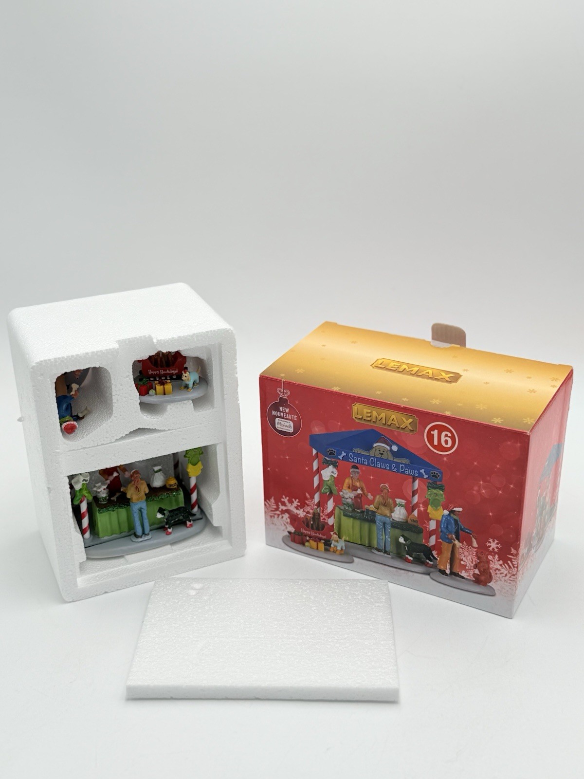 Lemax 2022 SANTA CLAWS & PAWS 3pc #23606 NRFB Caddington Village *