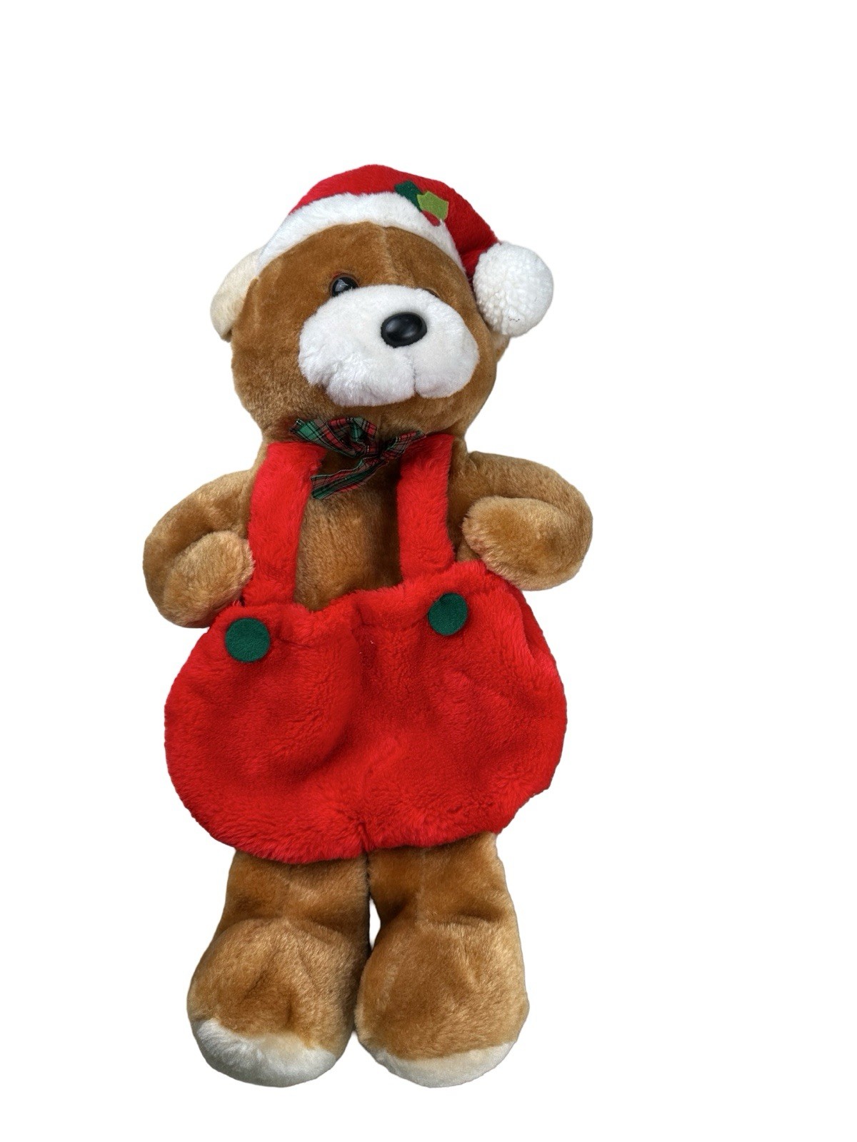 Rennoc Santas Best Vintage Teddy Bear Suspender Stocking Plush Chrismas