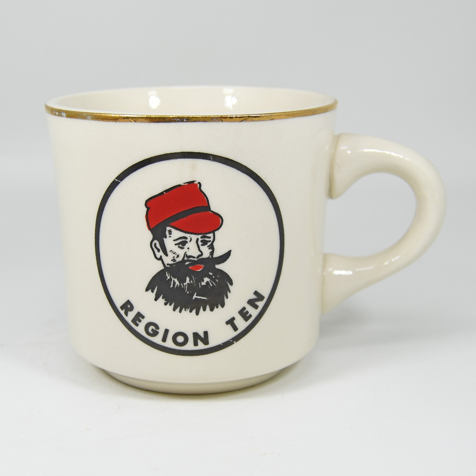 VTG Boy Scouts Region Ten Coffee Mug Cup Paul Bunyan Minnesota Dakota Montana