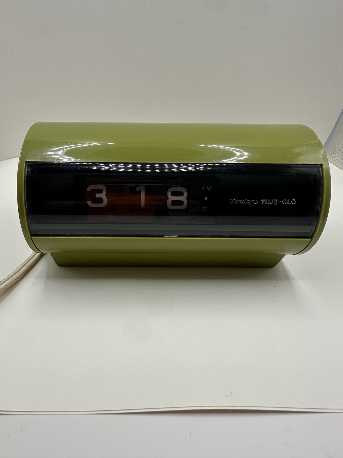 Vintage Sankyo Time Glo 441 Digital Alarm Clock Avocado Green Vintage Sankyo Time Glo 441 Digital Alarm Clock Avocado Green