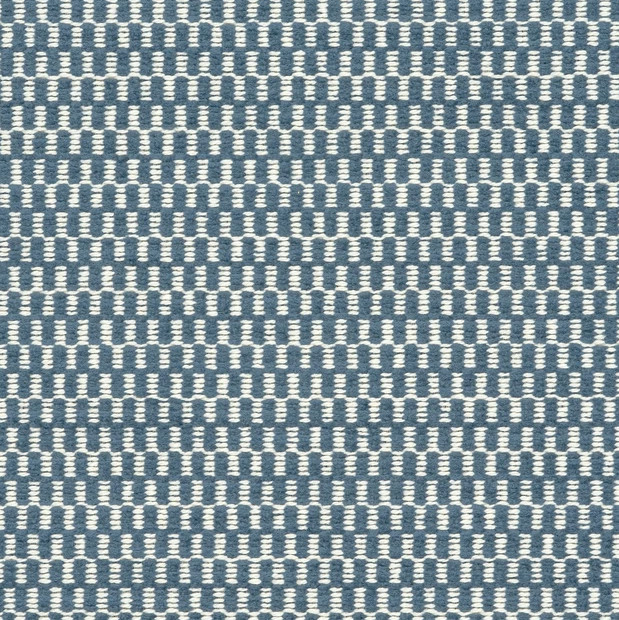 Thibaut Small Scale Interlock Zipper Fabric- Block Texture / Lake 1.70 yd W74236