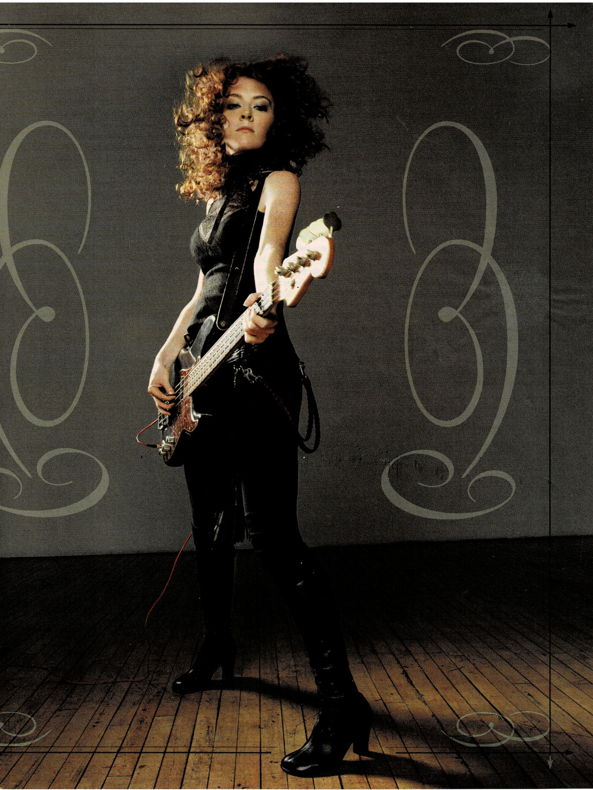 Melissa Auf Der Maur of HOLE TINKER - Music Print Ad Photo - 2004